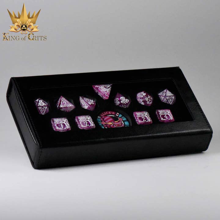 DNDDICE.COM - Wholesale Dice - Alice's Wonderland 11 Dice Set with Gift Box (Sharp Edge)6