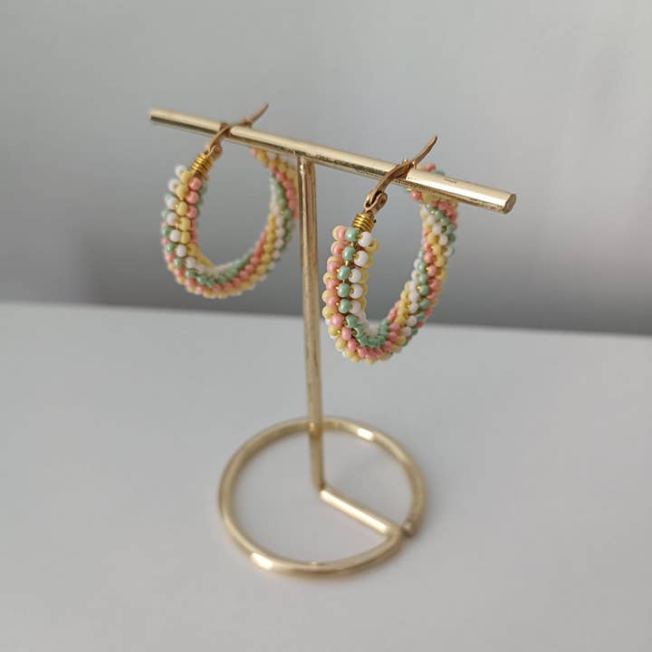 Kolorya - Wholesale Dangle Earrings - Embroidered Beaded Earrings | Multicolor8