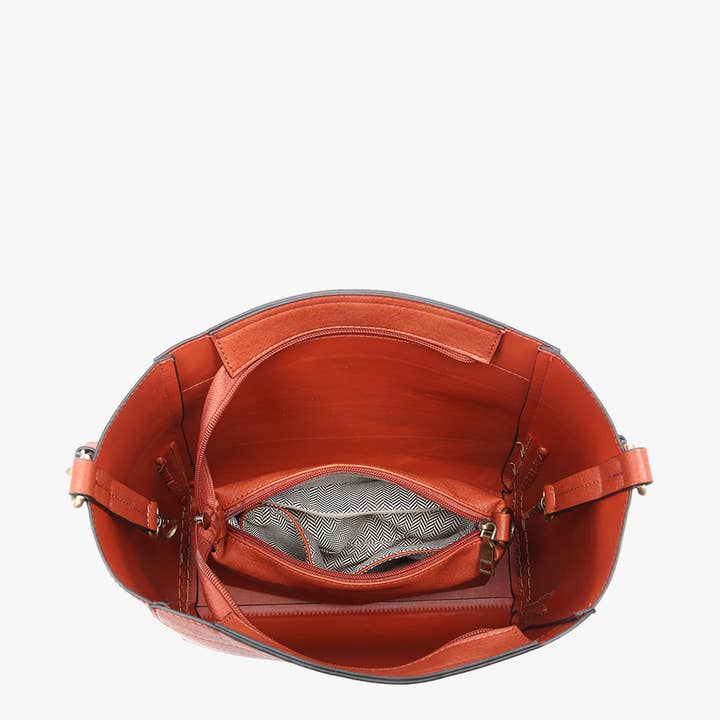 Jen & Co. - Wholesale Crossbody Bag - Women's - M2070 Penny 2-in-1 Bucket Bag w/ Guitar Strap
