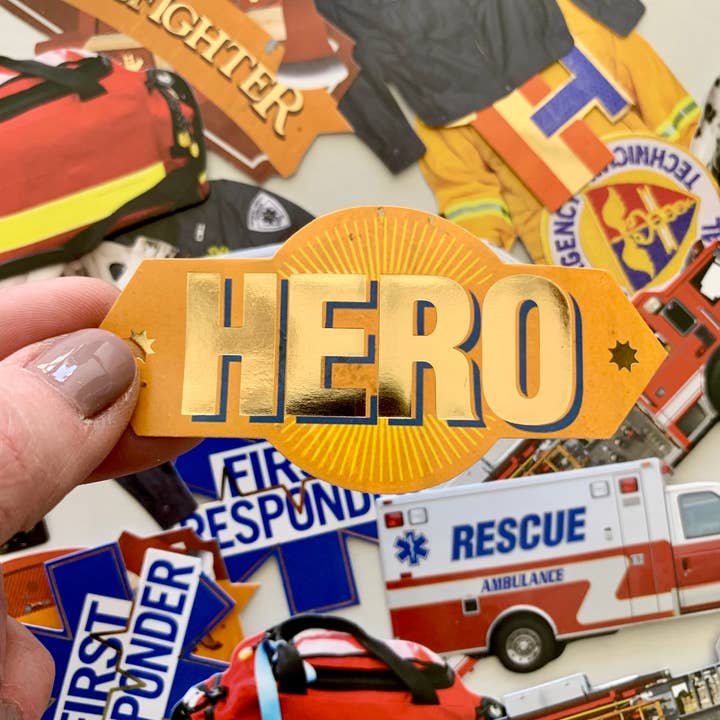 Paper House Productions – Adesivo por atacado – Adesivos de álbum de recortes - Pacote de adesivos Heroes Diecut3