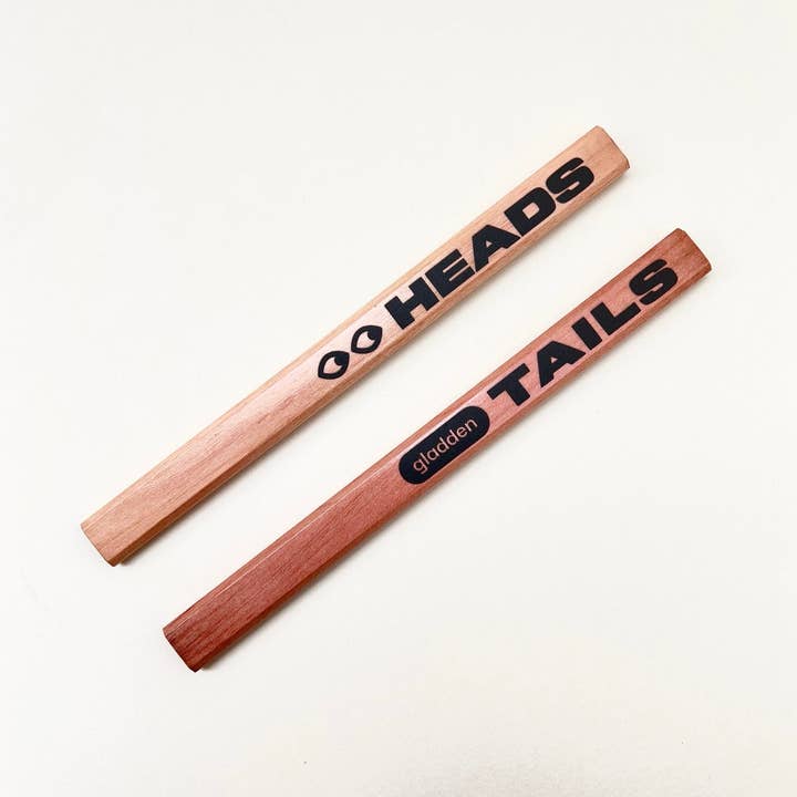 Kopf/Schwanz Zimmermannsbleistift für den Großhandel von Gladden Design