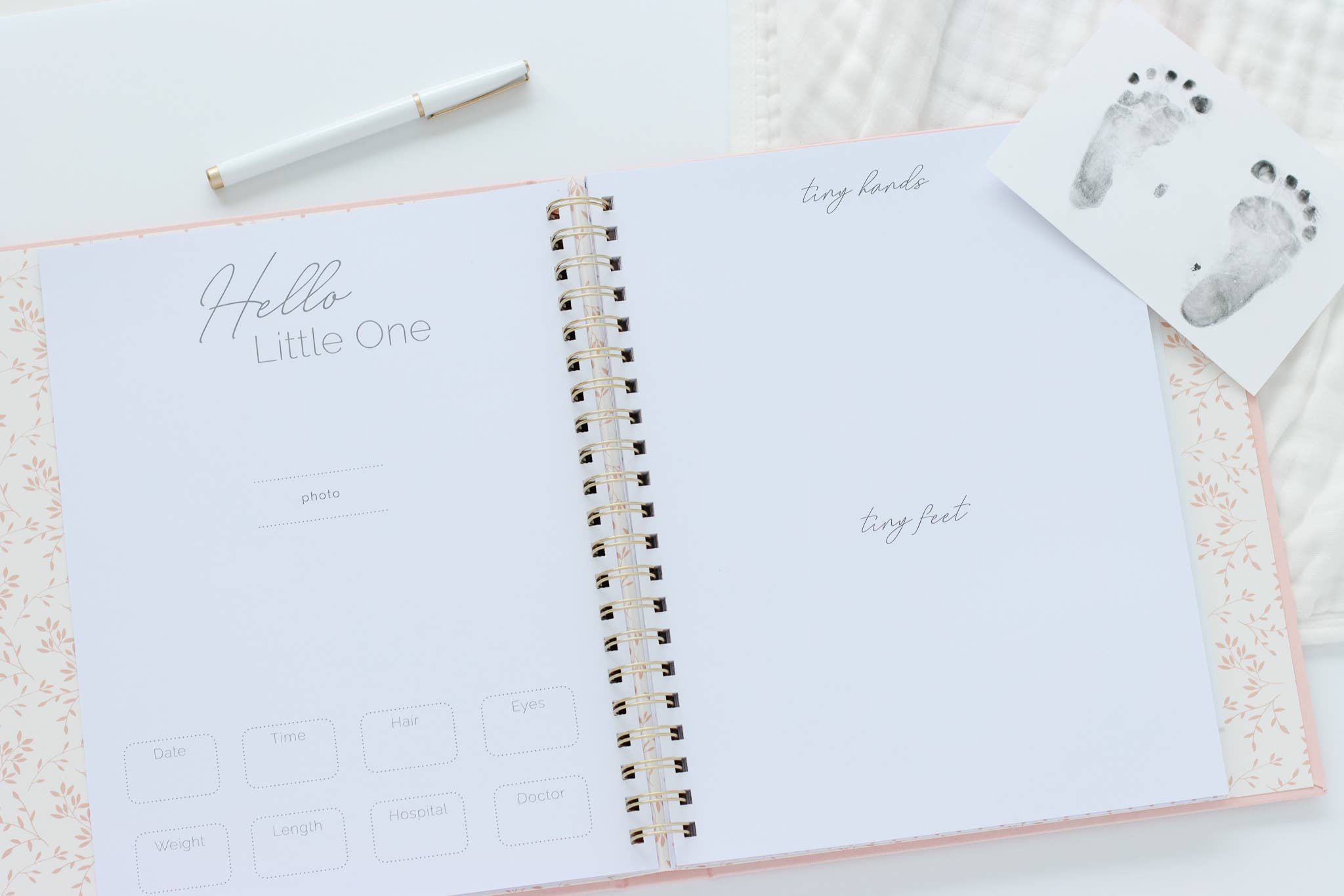 Blush Pink Baby Book - Memory book + keepsake box (Blush) for wholesale on Faire2