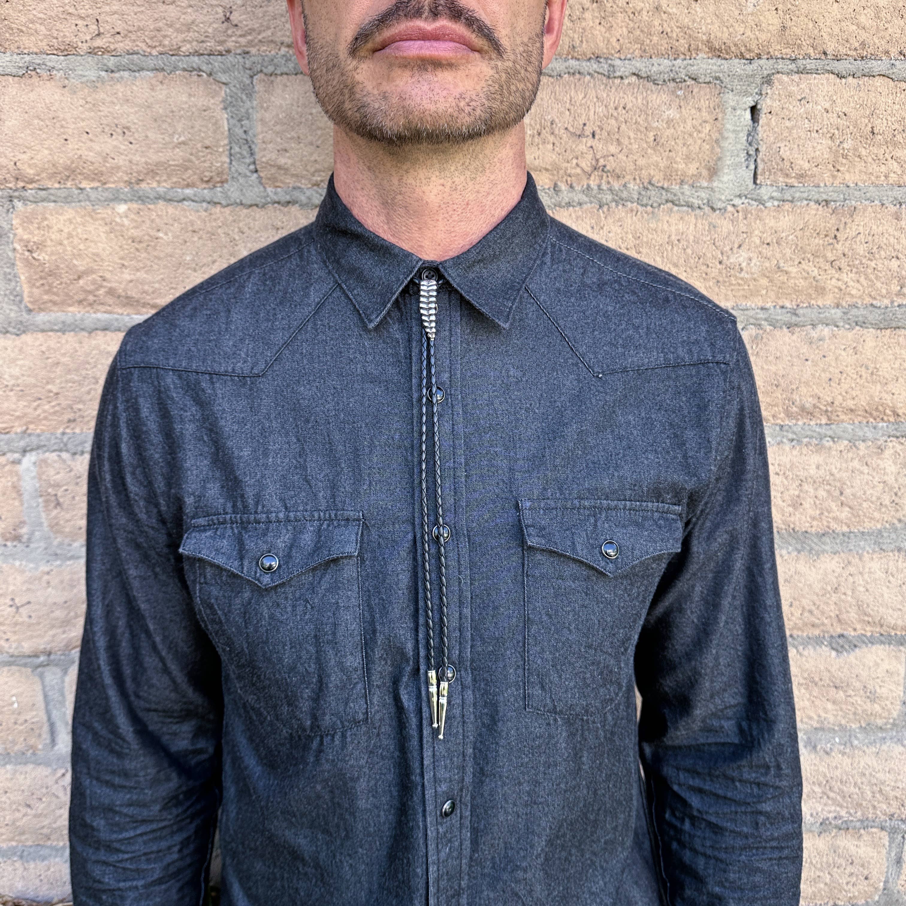 HELIOTROPE - Wholesale Jewelry - Men's - Snake Rattle Bolo Tie1