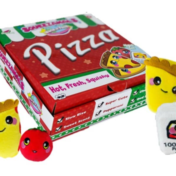 Squeezamals World of Food- New York Pizza Kids Playset for wholesale by Beverly Hills Teddy Bear Company