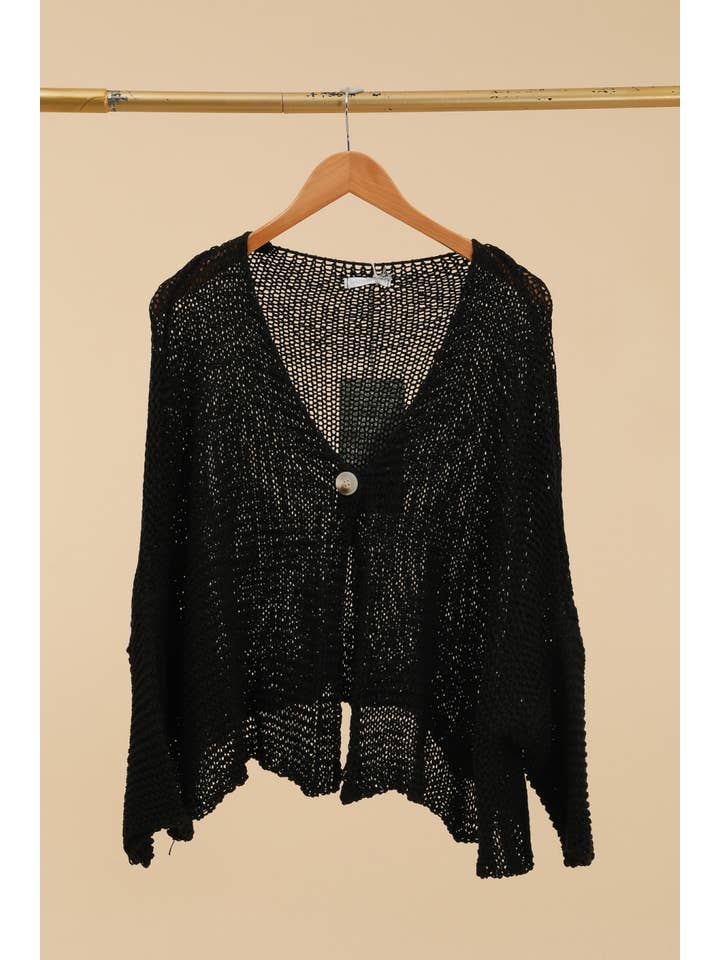 la maison des fibres naturelles – Engroshandel Pullover - Dame – Oversize strikvest i bomuld 1669 100% bomuld10