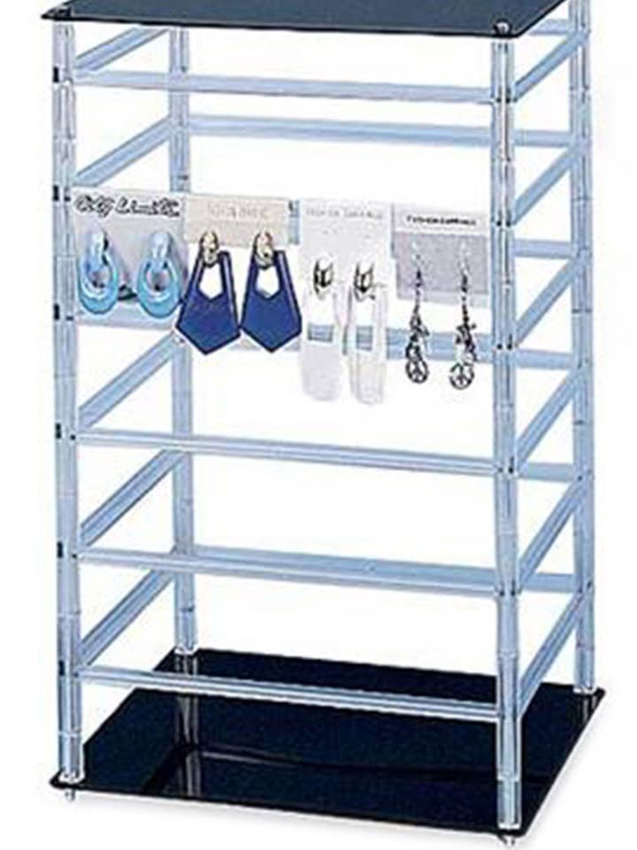 Medium Rotating Jewelry Card Display - 10"W x 10”L x 17”H for wholesale by Store Supply Warehouse