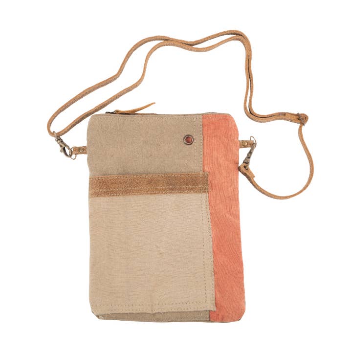 Plain Passport Bag - Blue, Pink, and Gray Scarf for wholesale by Benjamin International