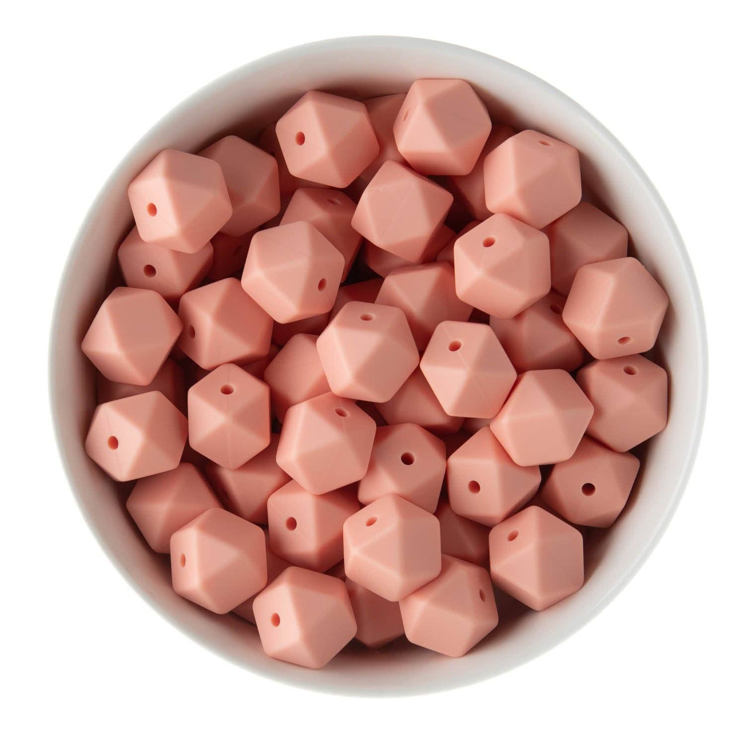Cara & Co Silicone Craft Supply – wholesale Beads – 14mm Hexagon Silicone Beads40