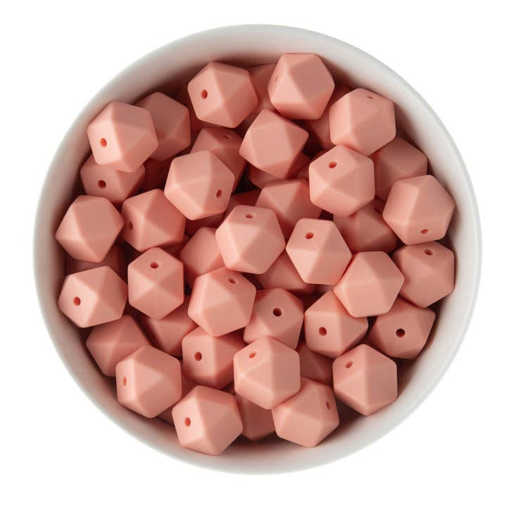 Cara & Co Silicone Craft Supply - Wholesale Beads - 14mm Hexagon Silicone Beads41