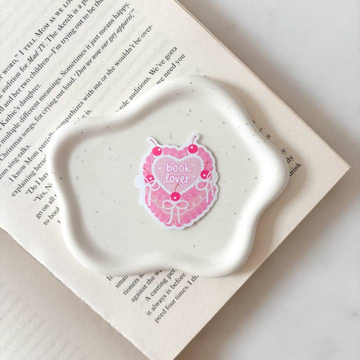 Fleurs on Sunday – wholesale Sticker – Book Lover Vintage Cake Sticker1