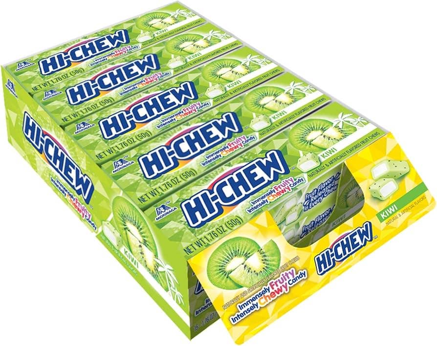 Snacky Candy - Wholesale Gummy - Hi-Chew Stick Kiwi 1.78 oz 15 count0