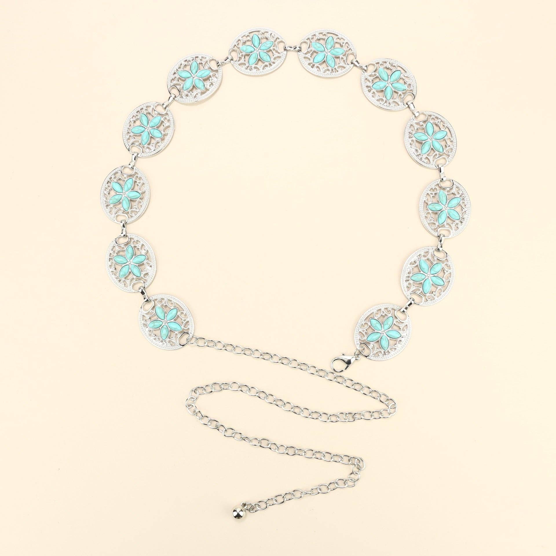 SALINA TRADING INC – Großhandel Gürtel – Damen – Metallkettengürtel mit Schmetterlings- und Herzdesign47