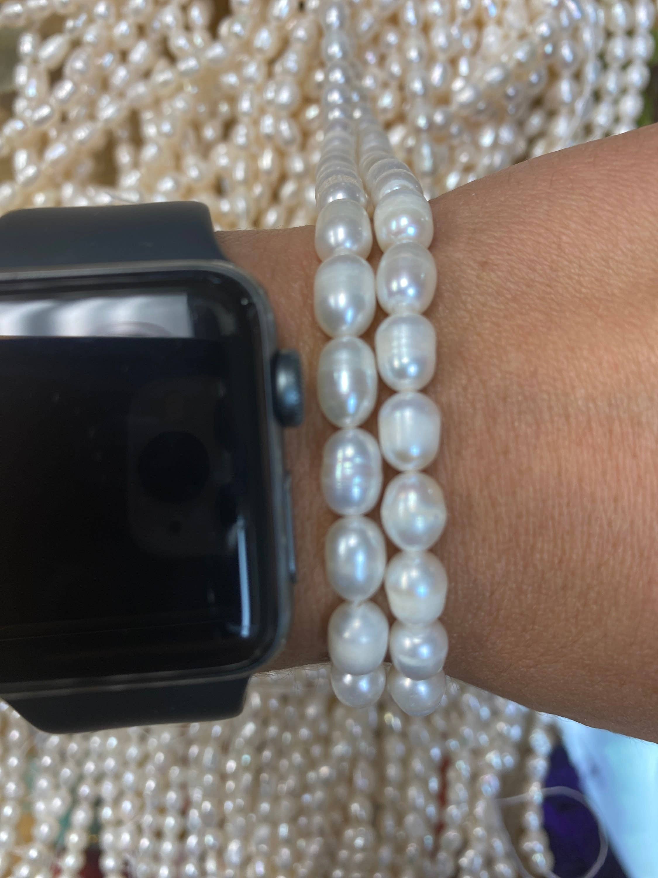 The Bead Bazaar - Wholesale Beads - Dainty 6X8mm Rice Freshwater Pearls For Necklace, Wholesale5