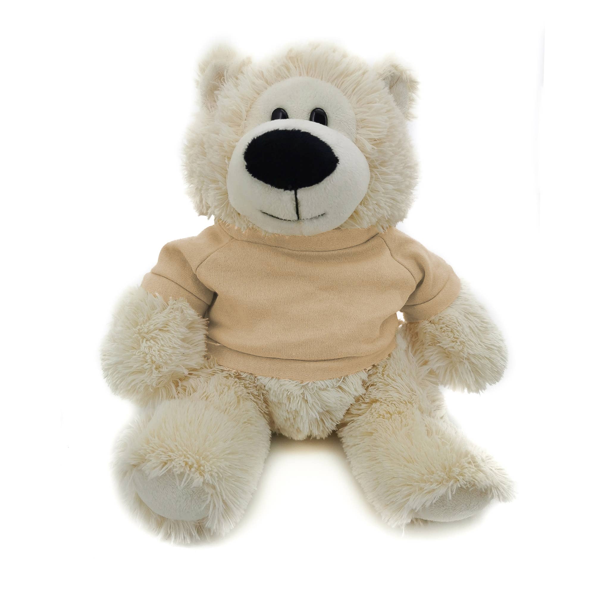 11" Cream Plush Bear in Custom T-shirts | Customizable Plush for wholesale on Faire11