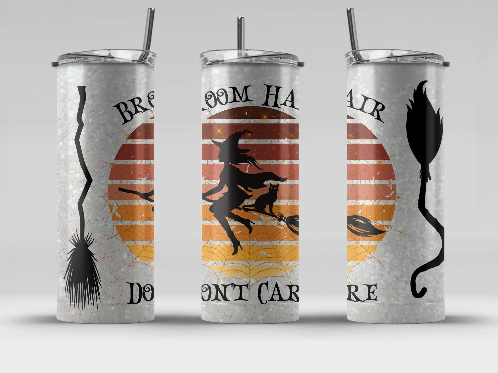 Designs by Robyn – wholesale Insulated mug/tumbler – Witch Funny Halloween Broom Hair Don't Care | Tumbler0