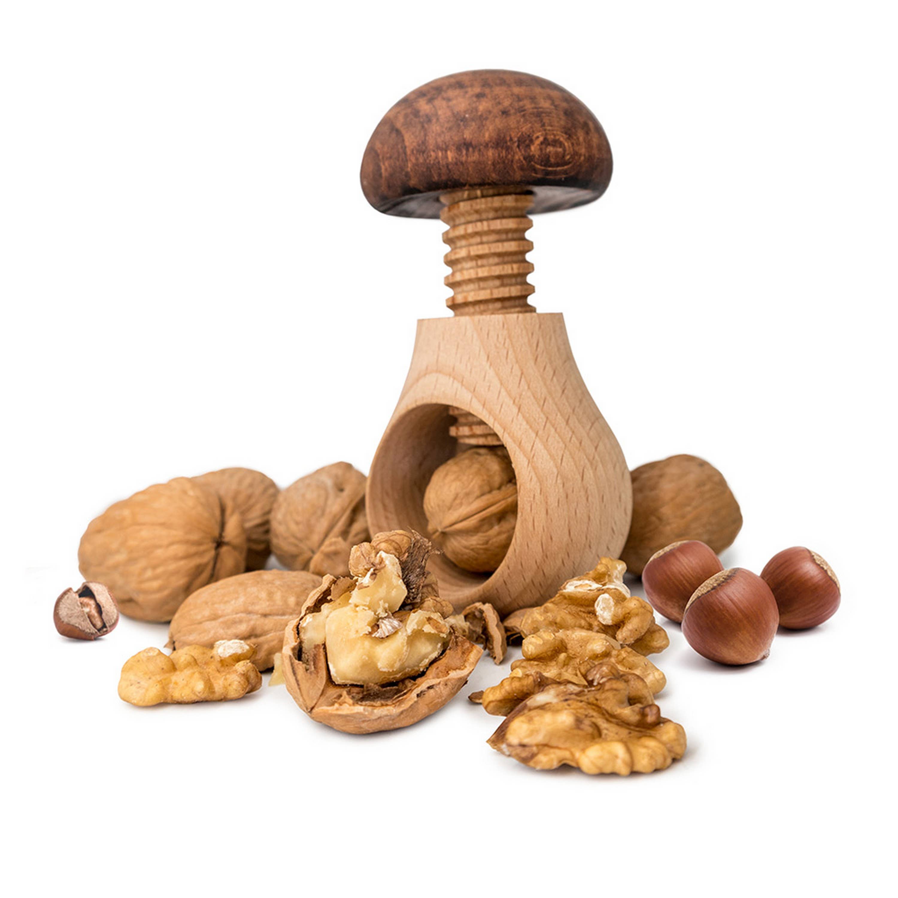 Vin Bouquet (Find It Import & Export Sl) - Wholesale Holiday Nutcracker - Mushroom-shaped nutcracker in wood1