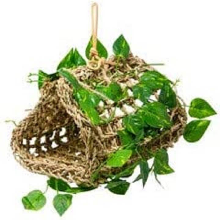 Bird-Life Hanging Hideout Lounger with Vines for wholesale by Penn-Plax