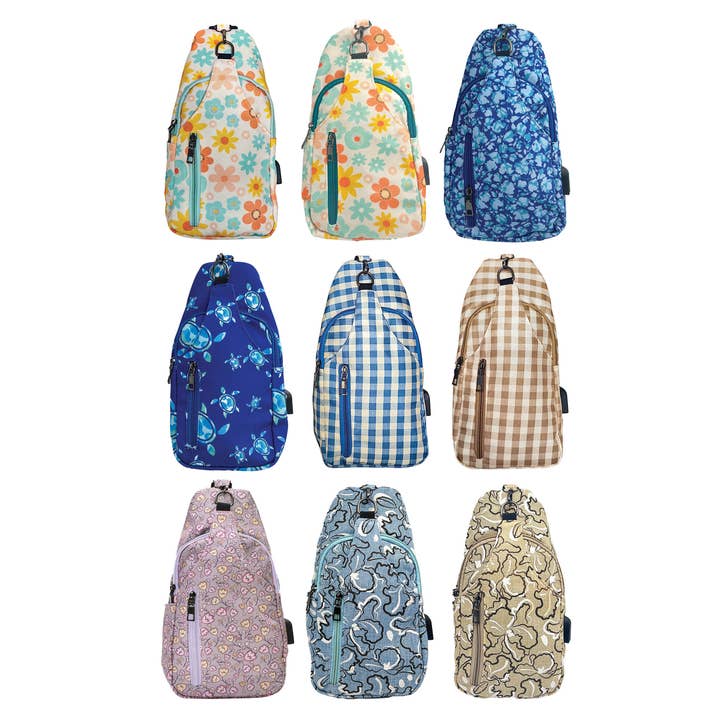 Calla Products - Wholesale Backpack - Unisex - Brand New Sonoma Anti Theft Sling Purses Resort Breeze