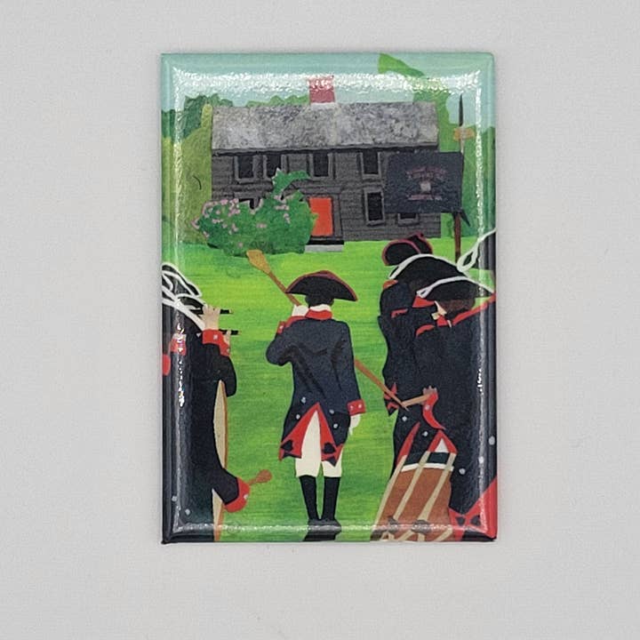 Lexington Fife and Drum Refrigerator Magnet for wholesale by Mandy Warhol Fine Art