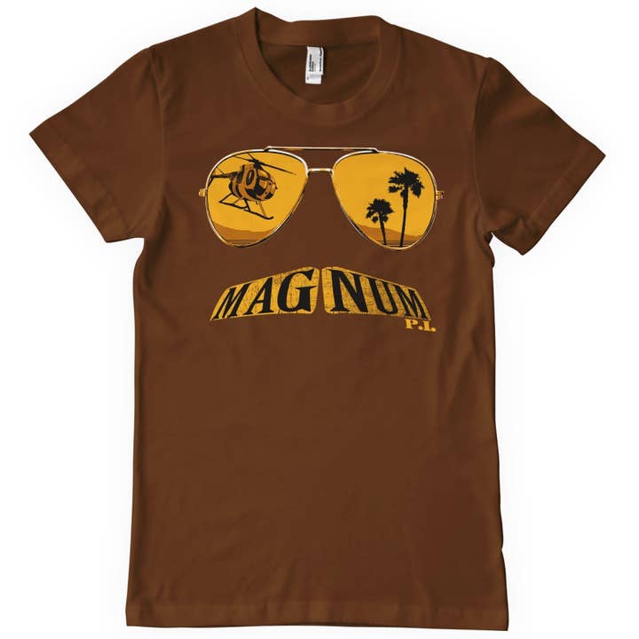 Hybris Production AB - Wholesale Screen Printed T-Shirt - Unisex - Magnum P.I. - Shades T-Shirt3
