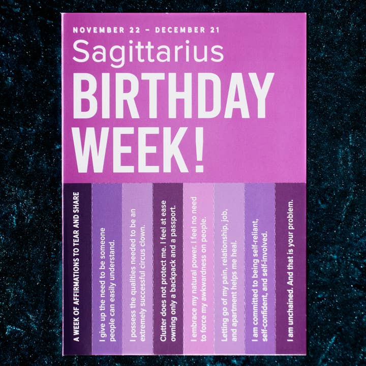 Biglietto di auguri di astrologia per la vendita all'ingrosso da parte di Whiskey River Soap Co.