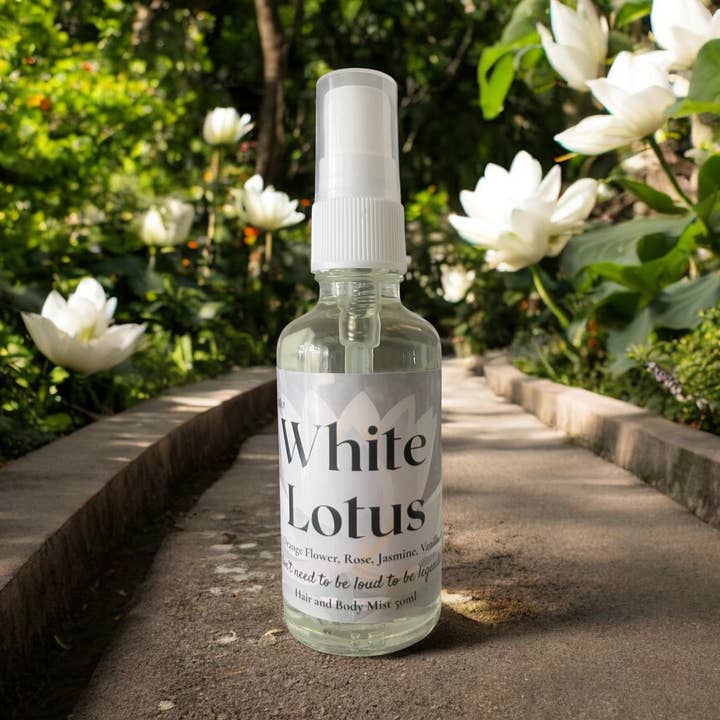 White Lotus Hår-, Krop- og Overalt Mist for engroshandel hos Memento Scents