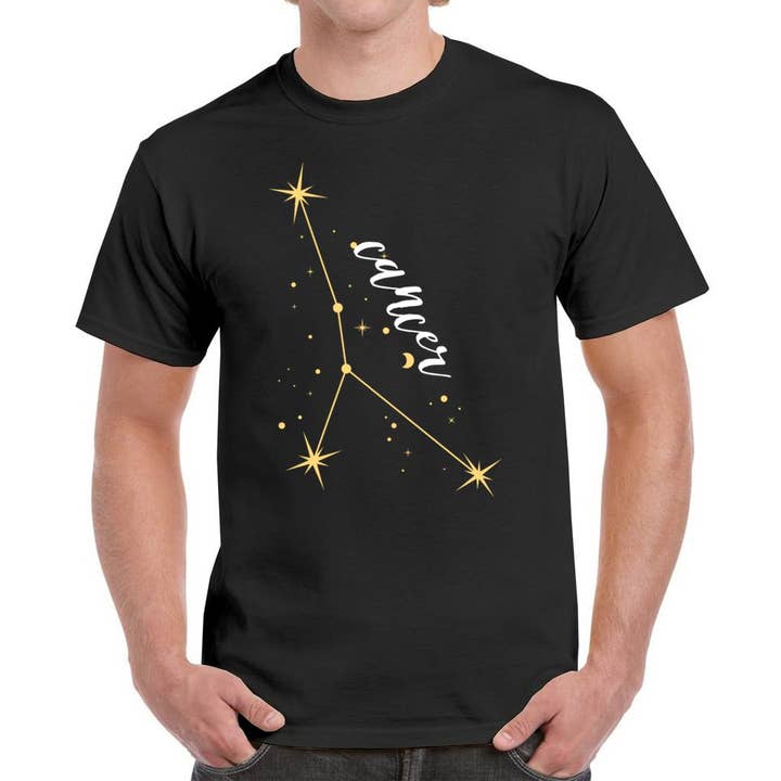 T-Shirt mit Tierkreiszeichen und Krebskrabben | Statement-T-Shirt mit Sternzeichenmotiv für den Großhandel von The Beanie Shop
