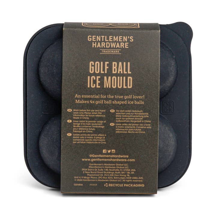 Gentlemen's Hardware - Wholesale Ice Tray/Mold - Golf Ball Ice Mould