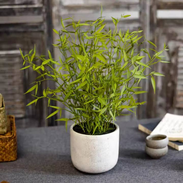 Rustic Reach - Wholesale Artificial Plant - Realistic Mini Bamboo Leaf Potted Plant