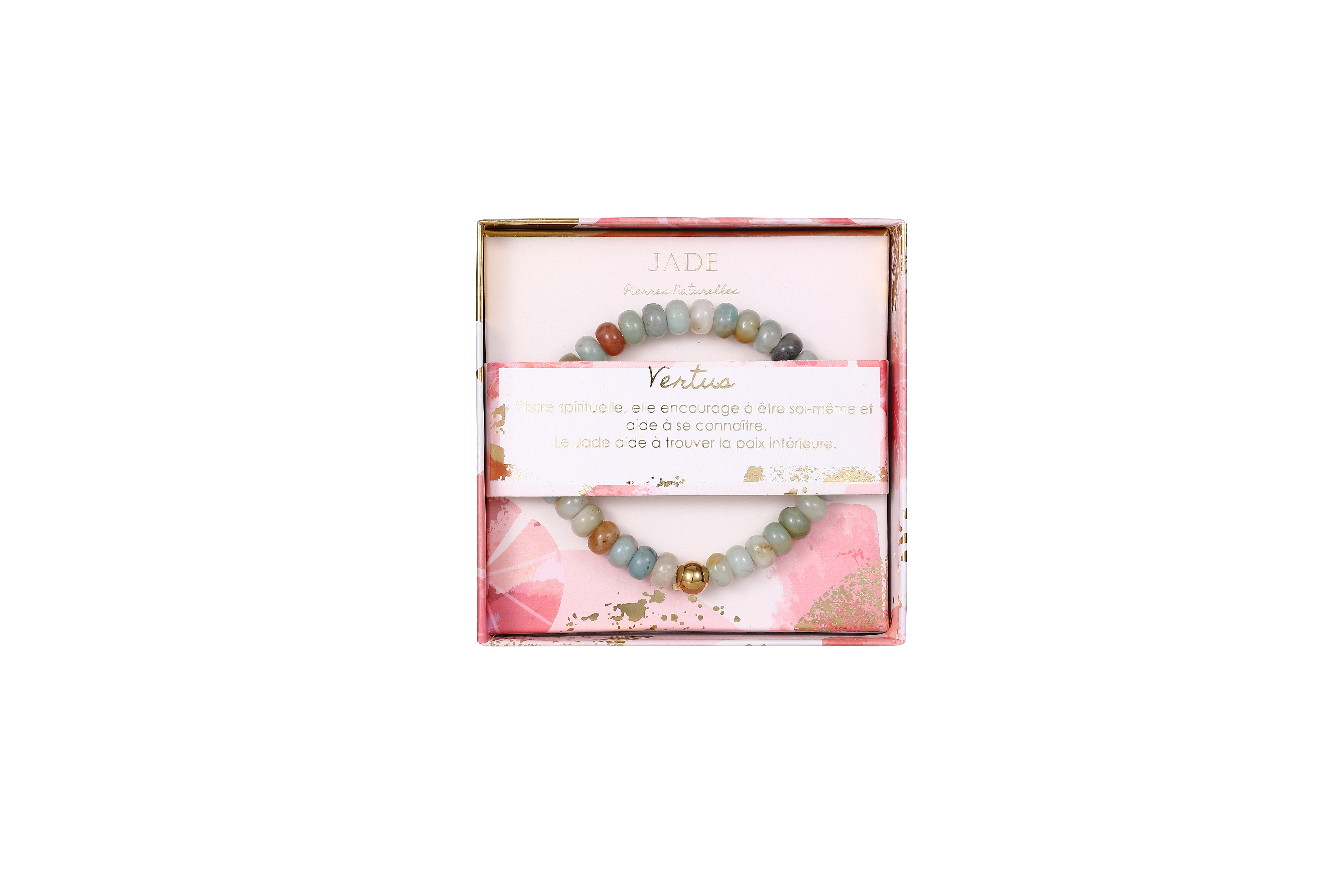 STELLA GREEN – wholesale Beaded bracelet – 72 energetic steel & natural stones bracelets (display)5