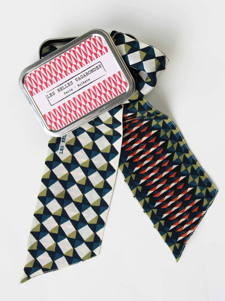 Berlingot Headband Blue for wholesale by Les Belles Vagabondes