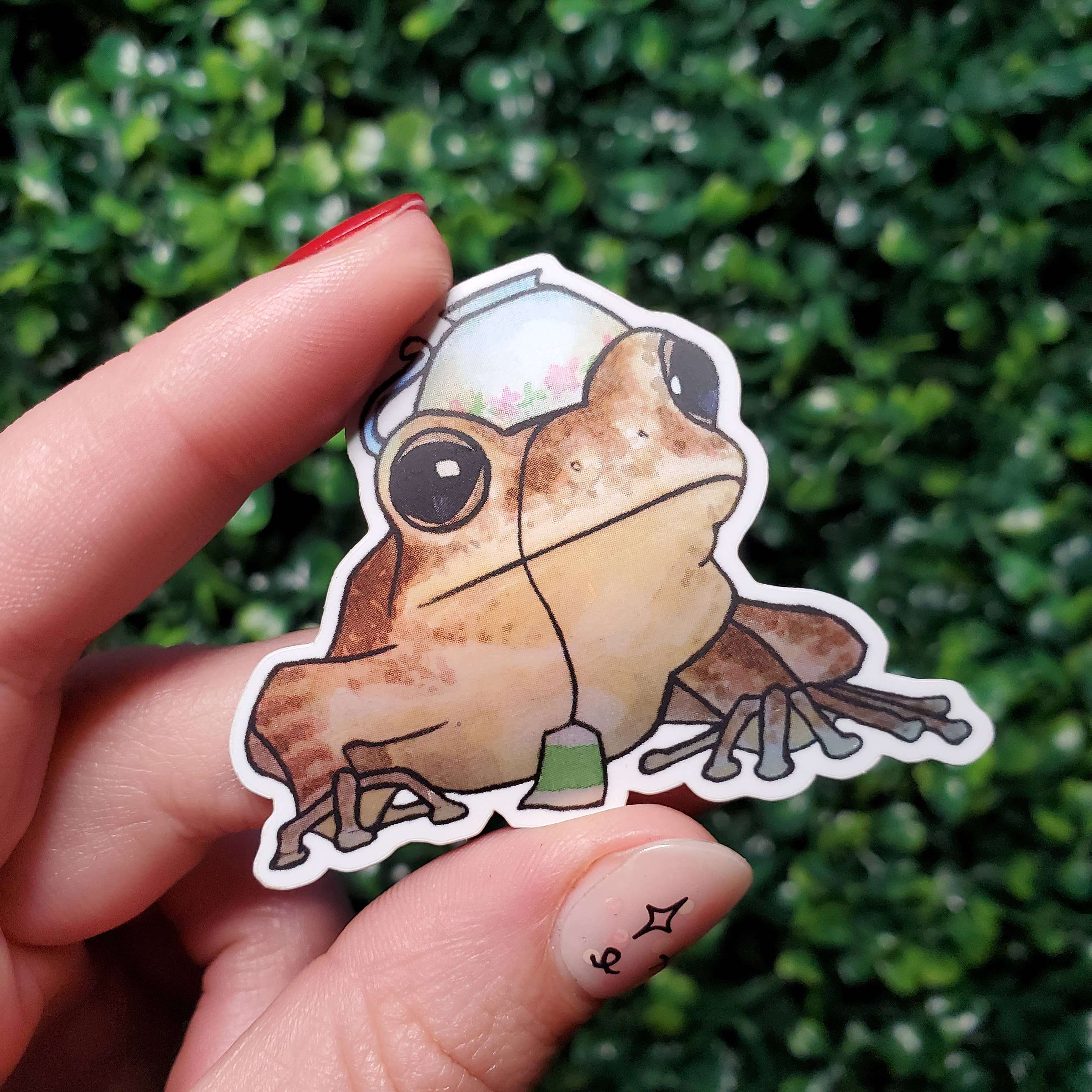 Art by Trisha Hall - Wholesale Sticker - Felicitea Matte Holographic Sticker