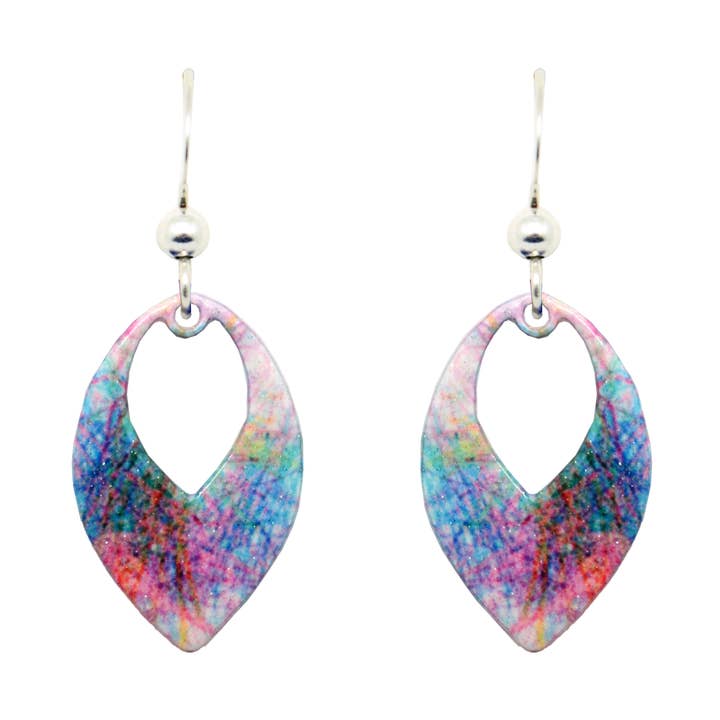 Pendientes colgantes de acero inoxidable Crayon Glitter para venta al por mayor de d'ears inc.