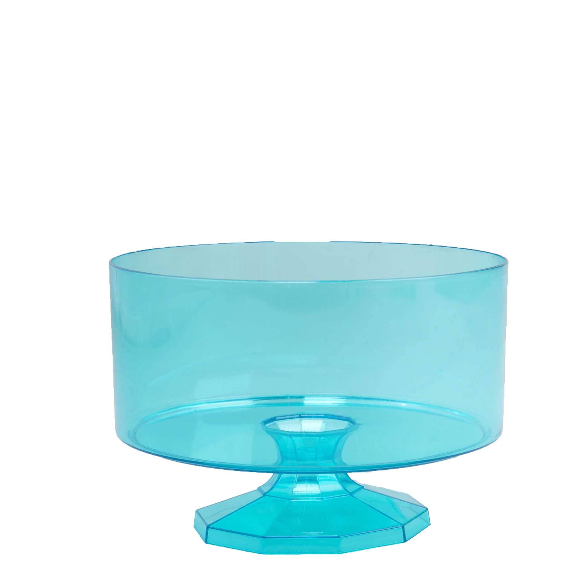 Perfect Plastic Trifle Pedestal - Turquoise for wholesale on Faire0