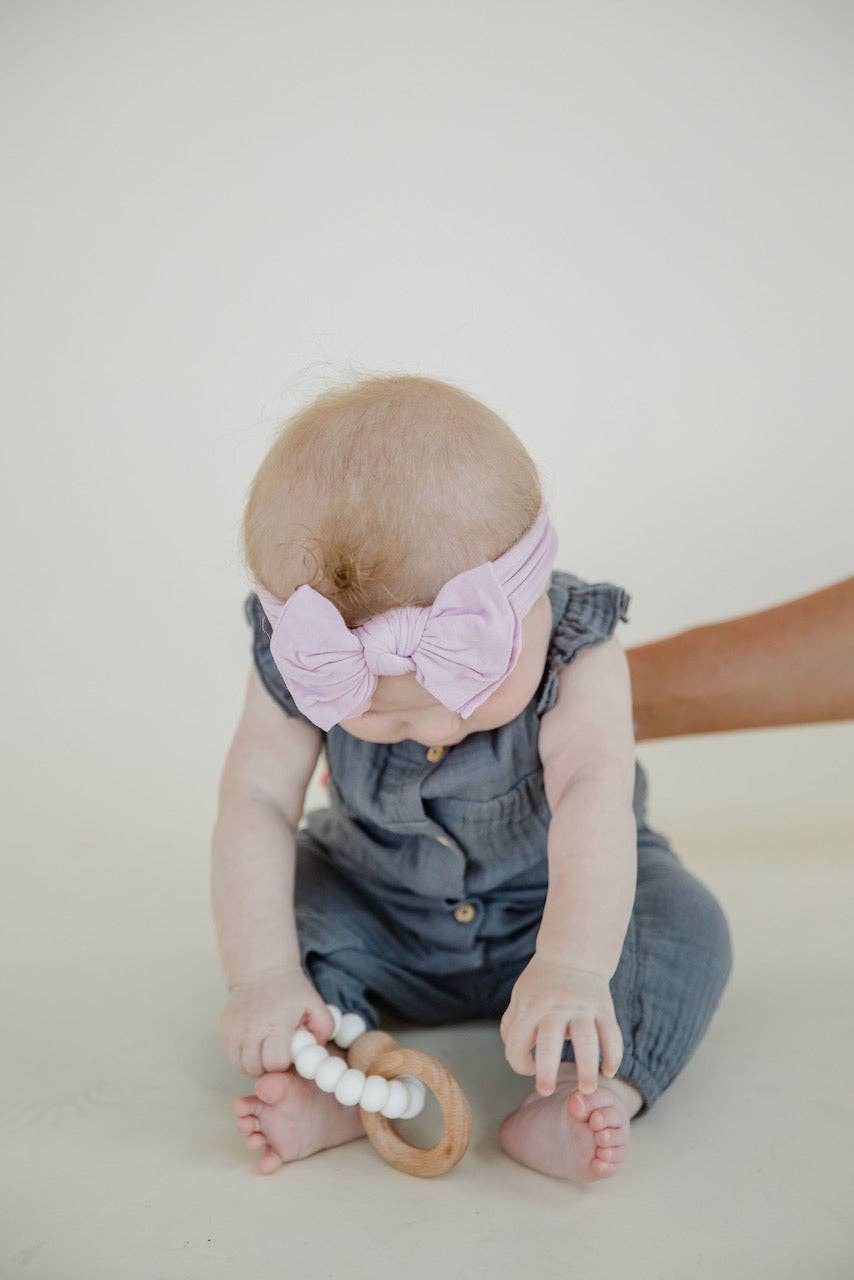 Modern Piggy - Wholesale Hair Bow - Baby - Lavender | Baby Band5