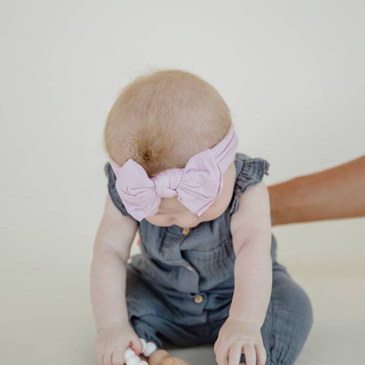 Modern Piggy - Wholesale Hair Bow - Baby - Lavender | Baby Band5
