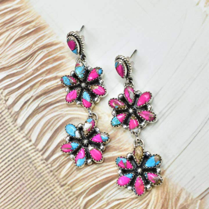 Krush Kandy – Großhandel Ohrhänger – Serenity's Cluster-Ohrringe mit Steinen3