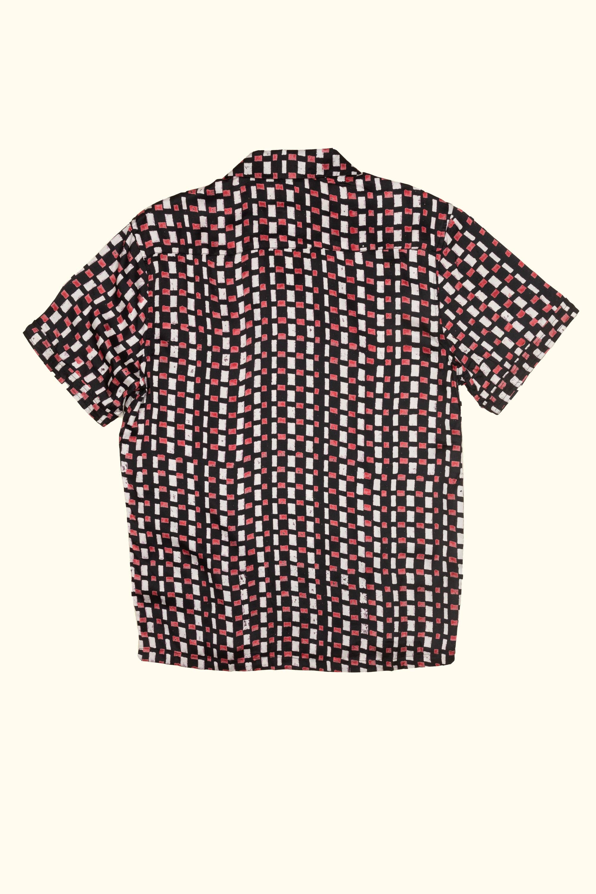 Otherwise - Wholesale Button Down Shirt - Men's - nolte satin hand-printed shirt7