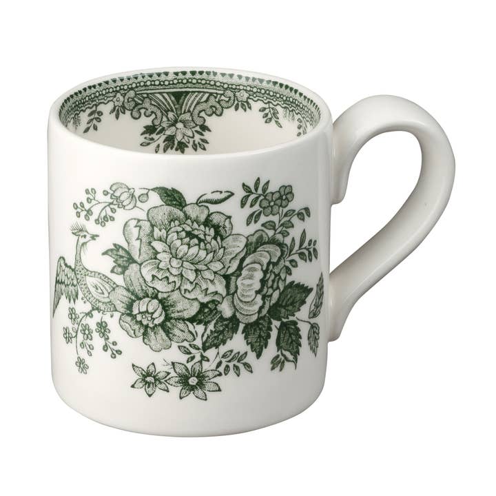 Burleigh - Vente Tasse à café - Tasse demi-pinte de faisans asiatiques vert foncé0
