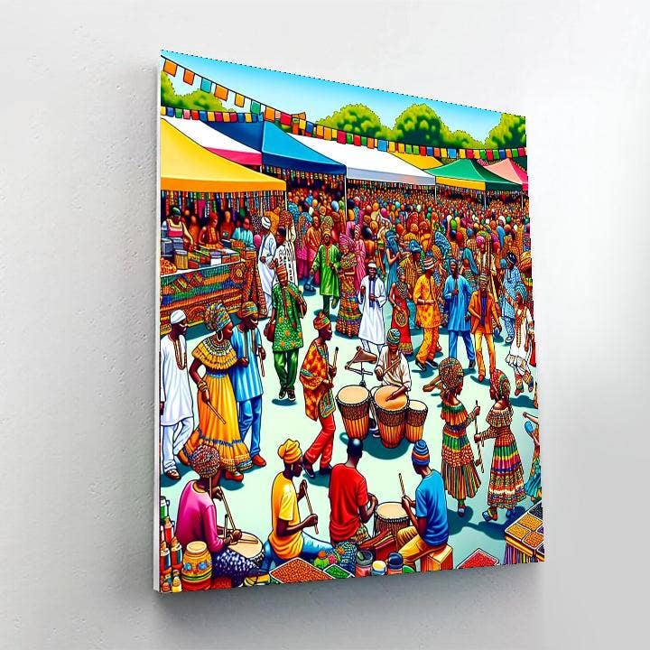 Artistry Rack – wholesale DIY craft kit – Odunde Festival - DIY Painting By Numbers Kit1