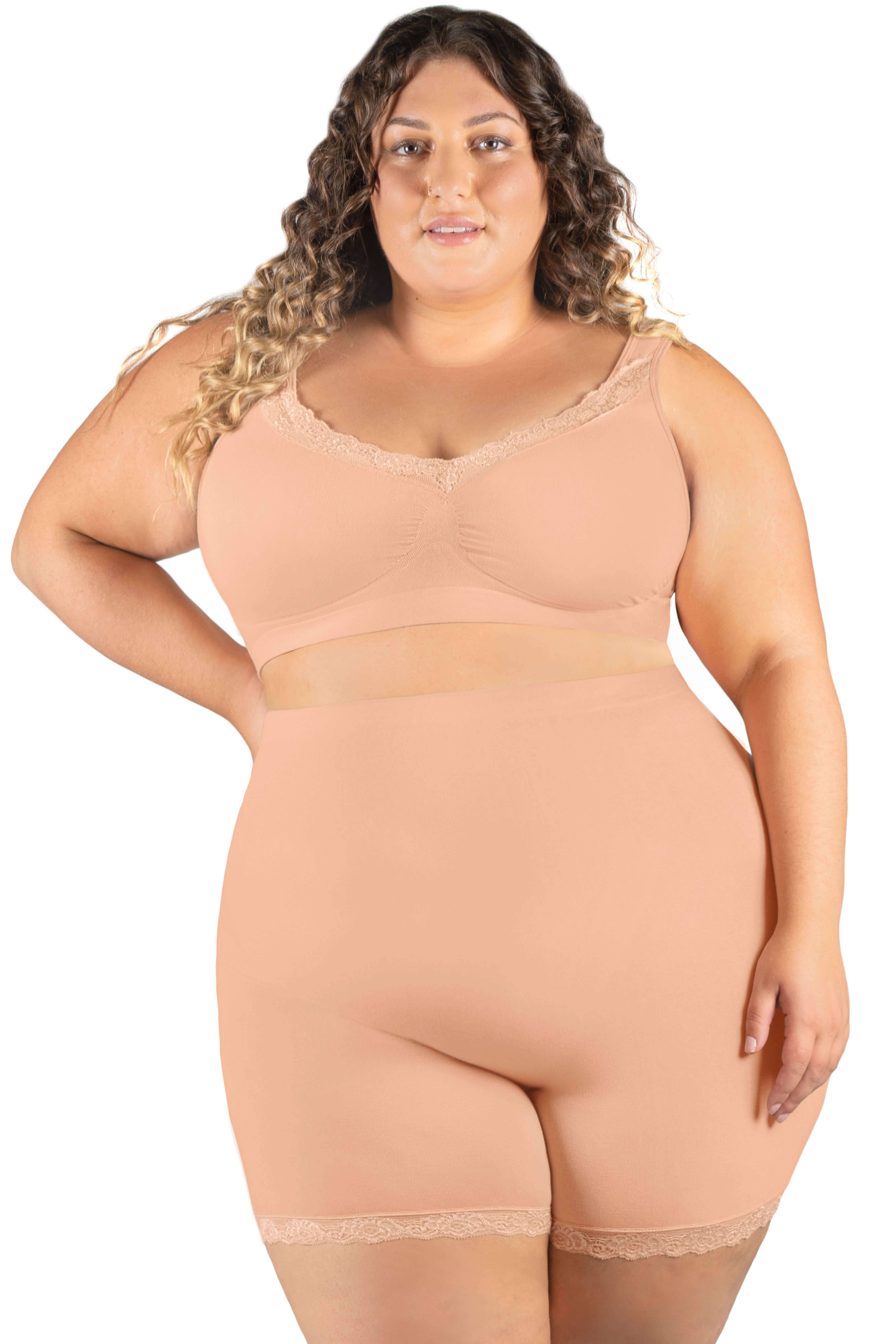 B Free AUSTRALIA - Wholesale Underwear - Women's - Anti Chafing High Rise Petite Cotton Shorts25