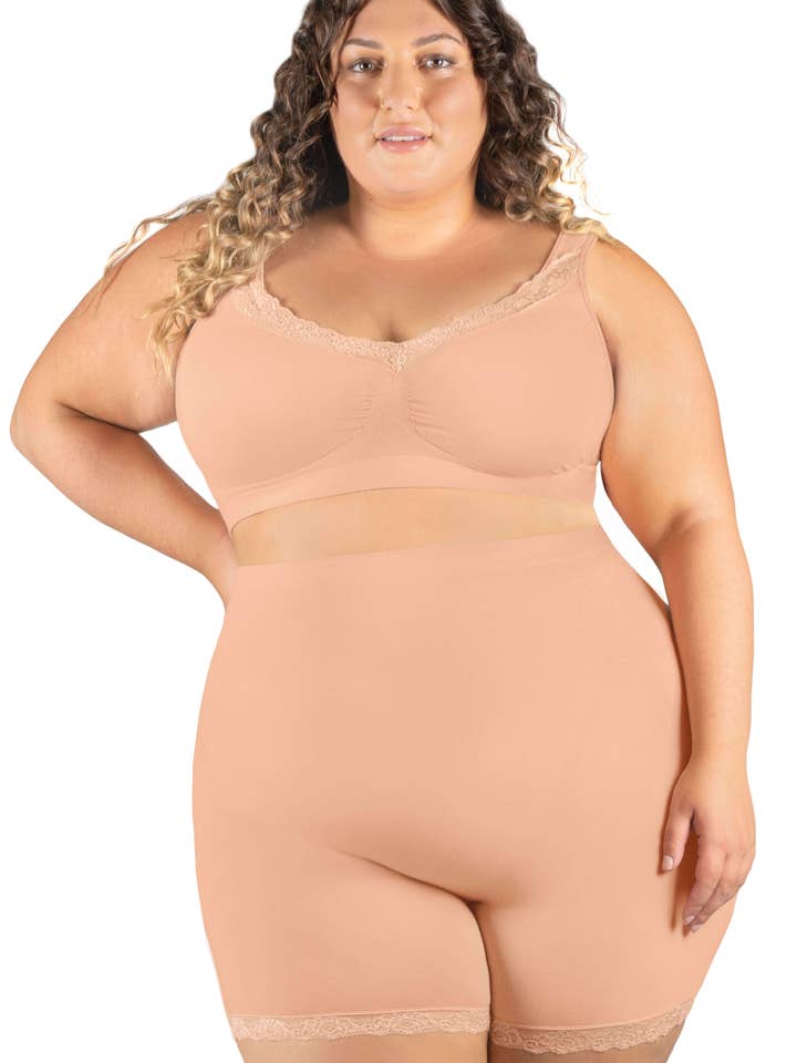 B Free AUSTRALIA - Wholesale Underwear - Women's - Anti Chafing High Rise Petite Cotton Shorts25