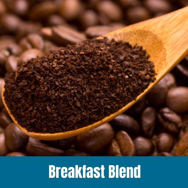 Door County Coffee - Wholesale Ground Coffee - 10oz Breakfast Blend Specialty Coffee Medium Roast Ground