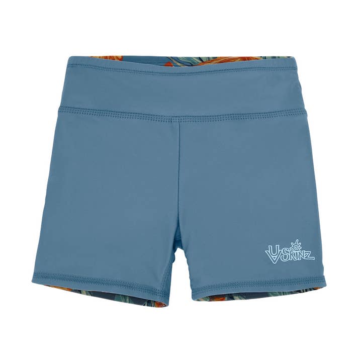 Girl's Reversible Active Swim Shorts for wholesale by UV Skinz