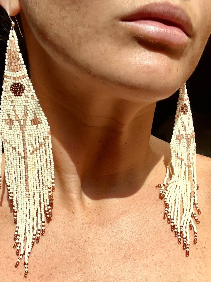 Sunstone Fringe Earrings for wholesale by YA YA + Company