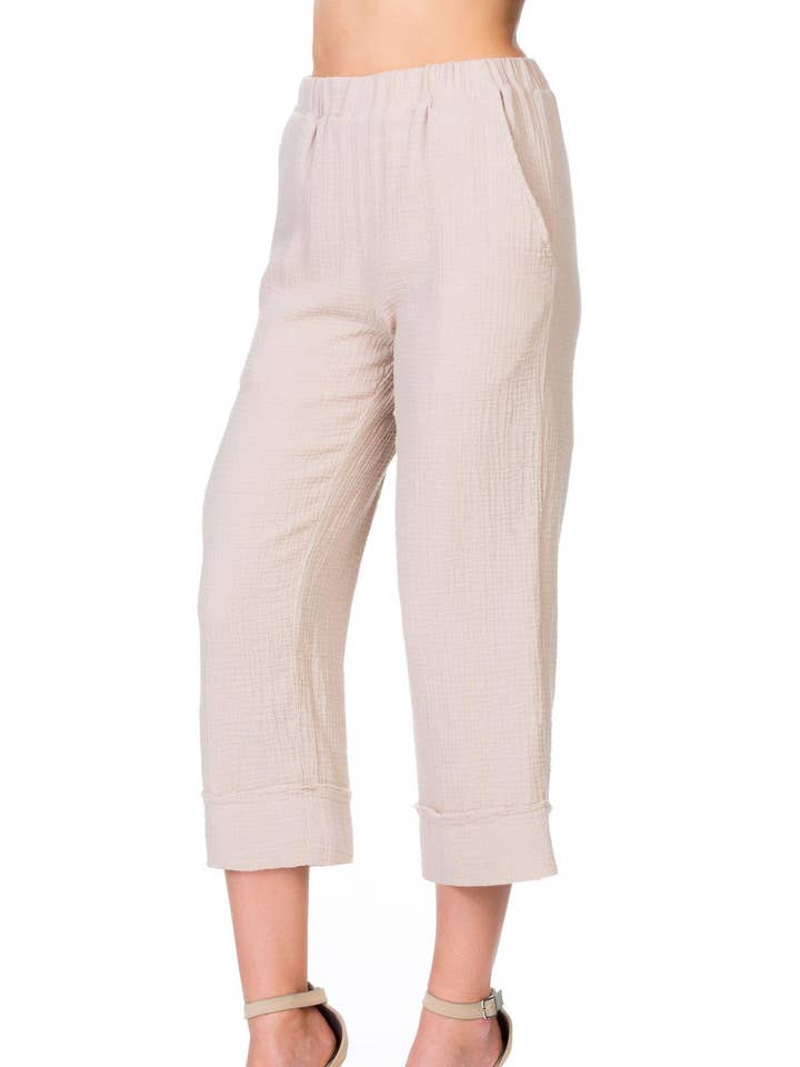 FLARE CAPRI PANTS for wholesale by Maven West
