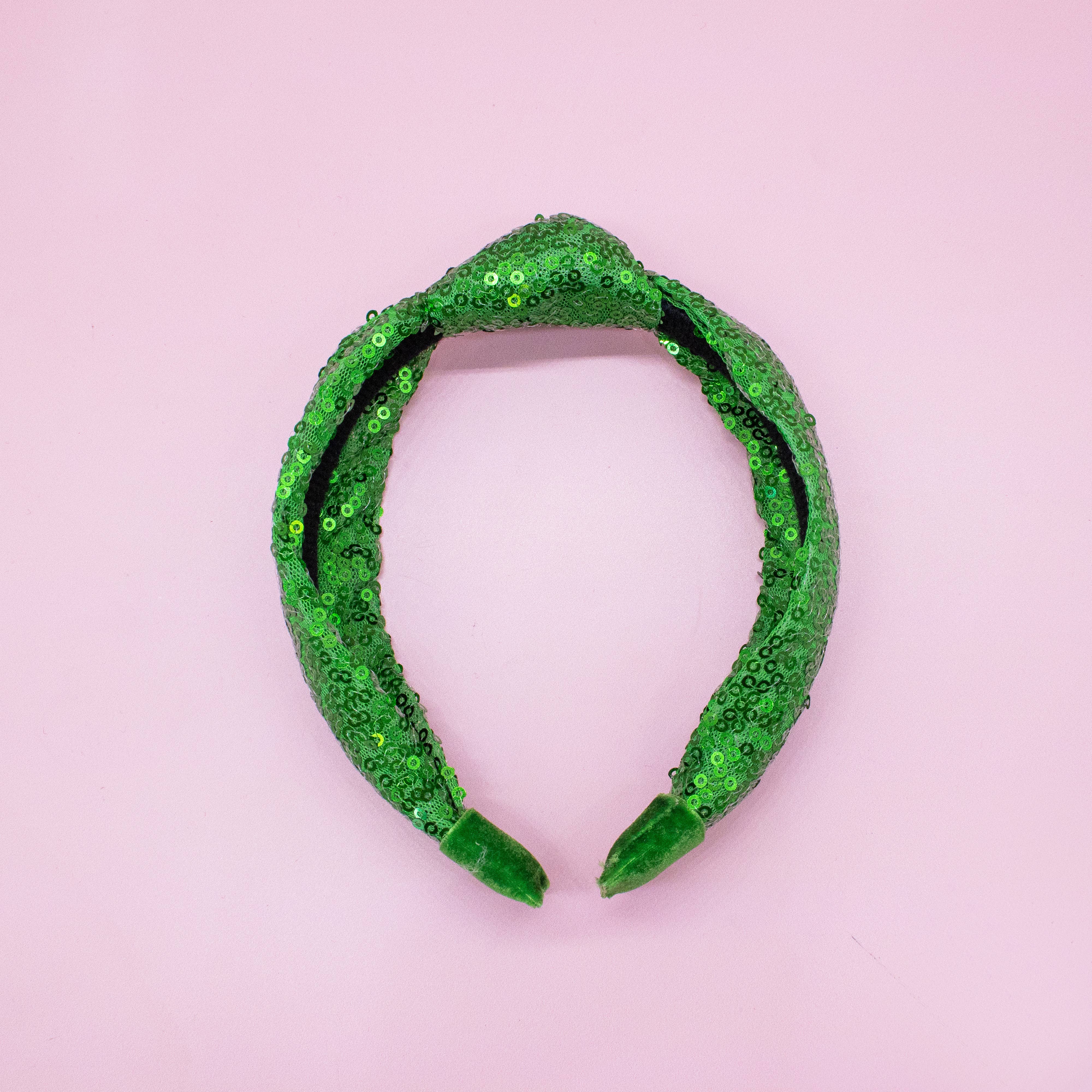 Frog Sac - Wholesale Fashion Headband - Kids - Sequin Knot Headband - Valentine's, Christmas, St. Patrick's17