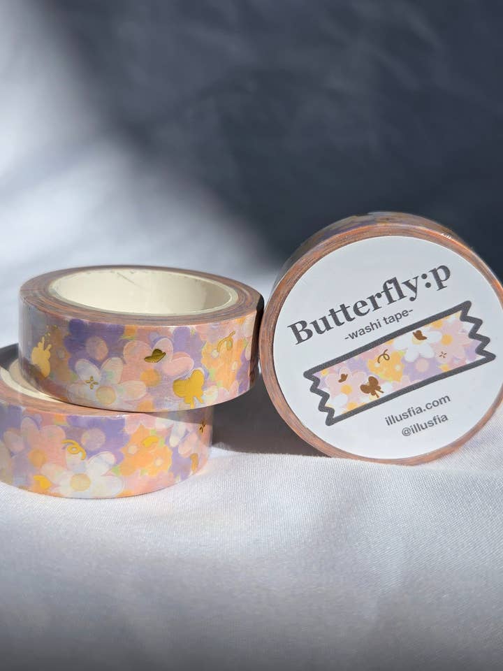 Butterfly: pink Washi Tape for wholesale by illusfia