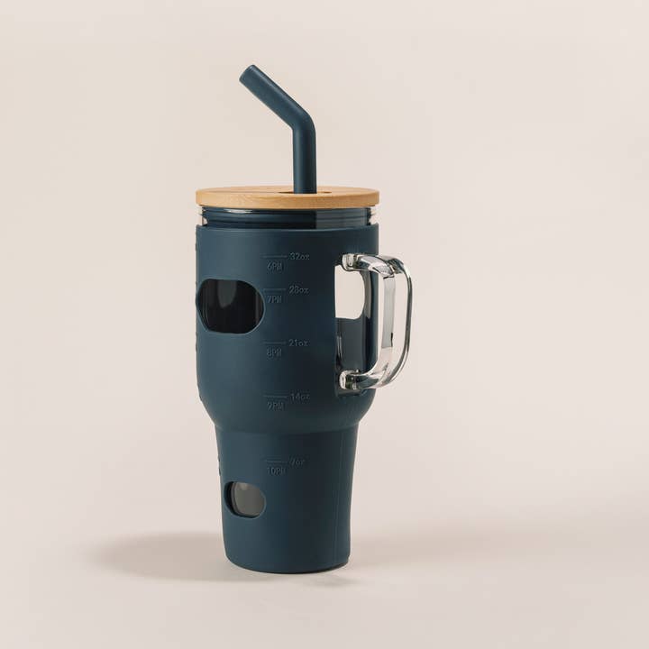 Eco Now - Wholesale Insulated Mug/Tumbler - Glass Cup with Silicon Sleeve Eco Tumbler