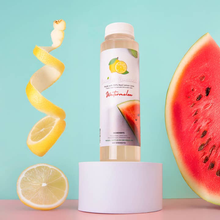 LemiLee Lemonade - Wholesale Fruit juice - Watermelon Lemonade 24 Pack Bottles1